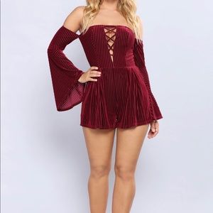 Fashion Nova bell sleeve romper